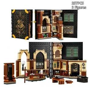 Kumpulan 6 Buku Sulap, Balok Bangunan, Ramuan, Amulet, Herbologi, Naskah, Hadiah Penyihir Mainan Anak-anak Mainan Batu Bata 10 koleksi bangsawan penjualan terbaik harry potter - №
