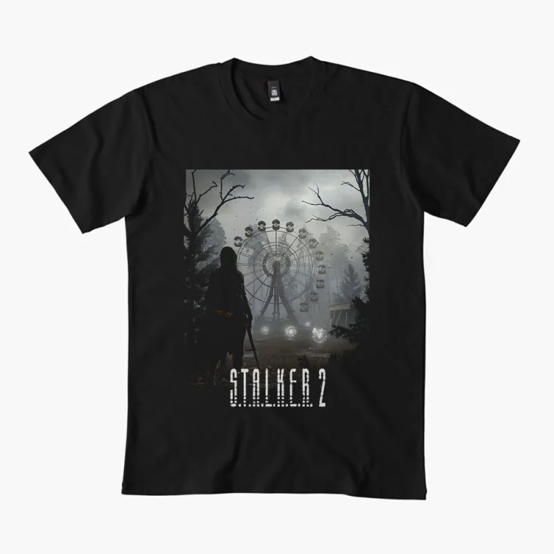 S.T.A.L.K.E.R. 2 Shadow of chernobyl 0401 Danger exclusion zone gift t shirt Pripyat game Stalker Graphic Clothes All size Tops