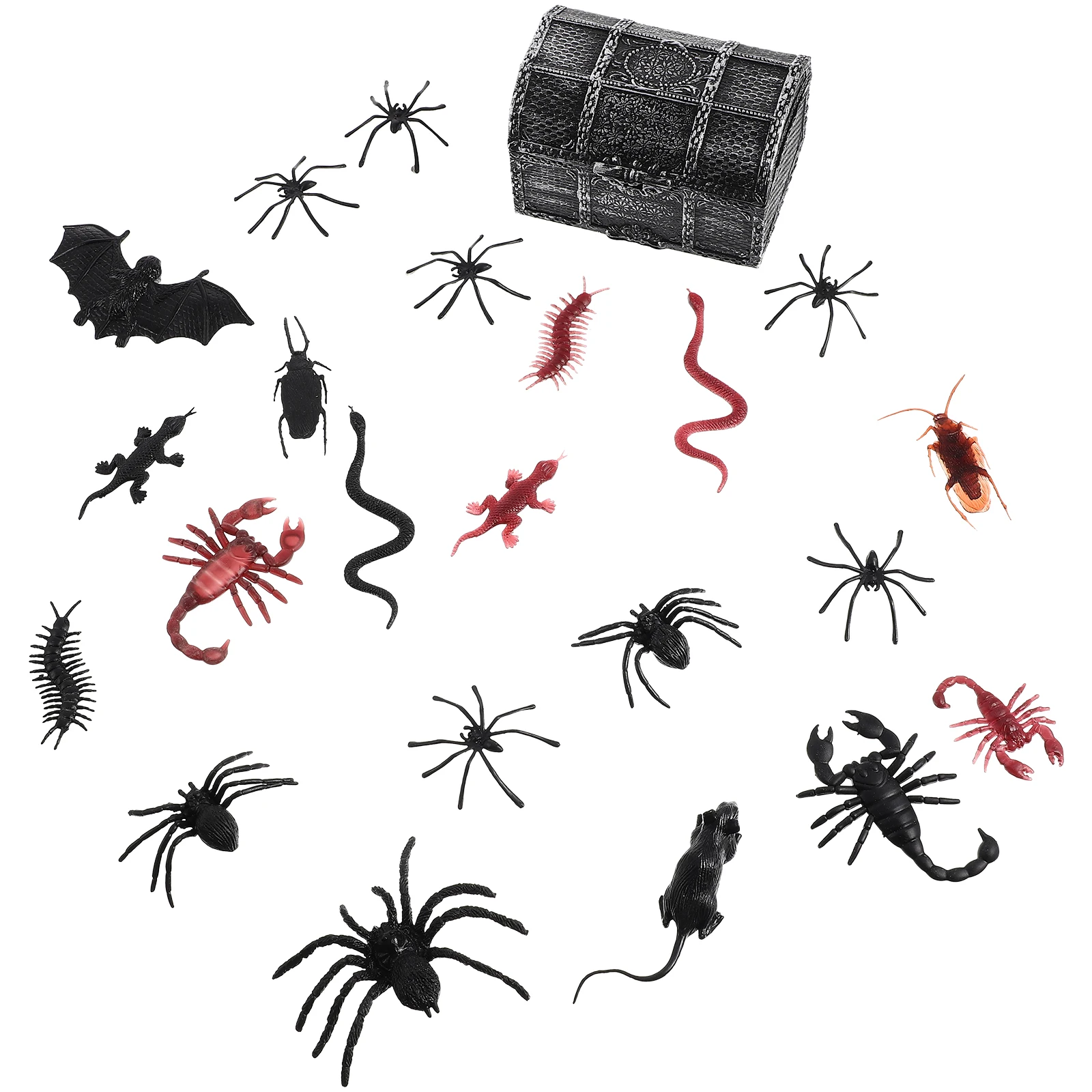 

Scary Spider Centipede Lifelike Toys Realistic Props Halloween Animals Plastic Party Prank Funny Rat Child