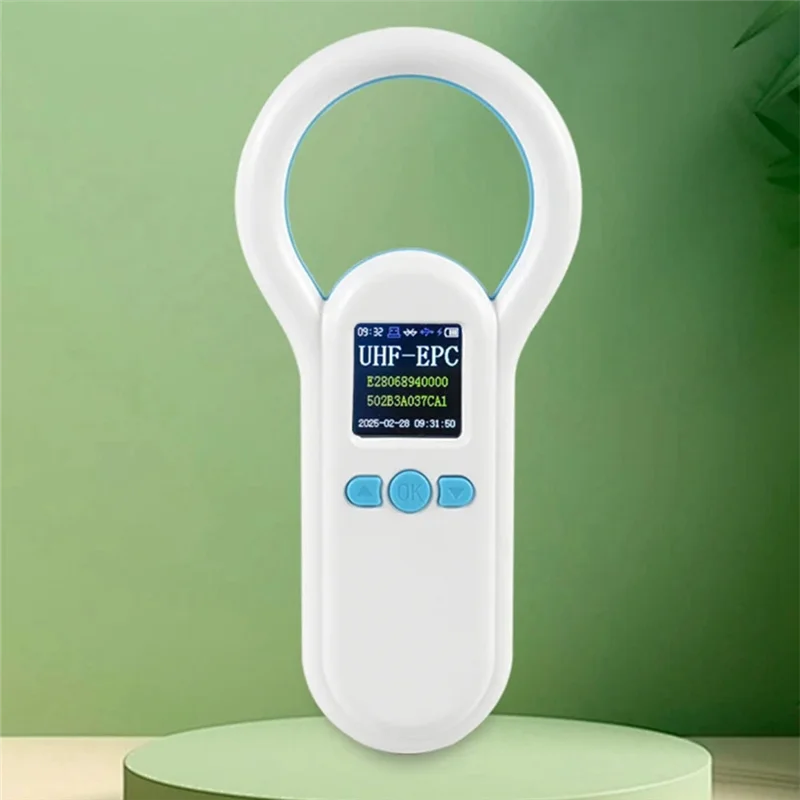 【B89E】860-960Khz UHF Pet Microchip Scanner Handheld Reader Portable 2.4G USB BT Output RFID Tag Scanner Support Android Window