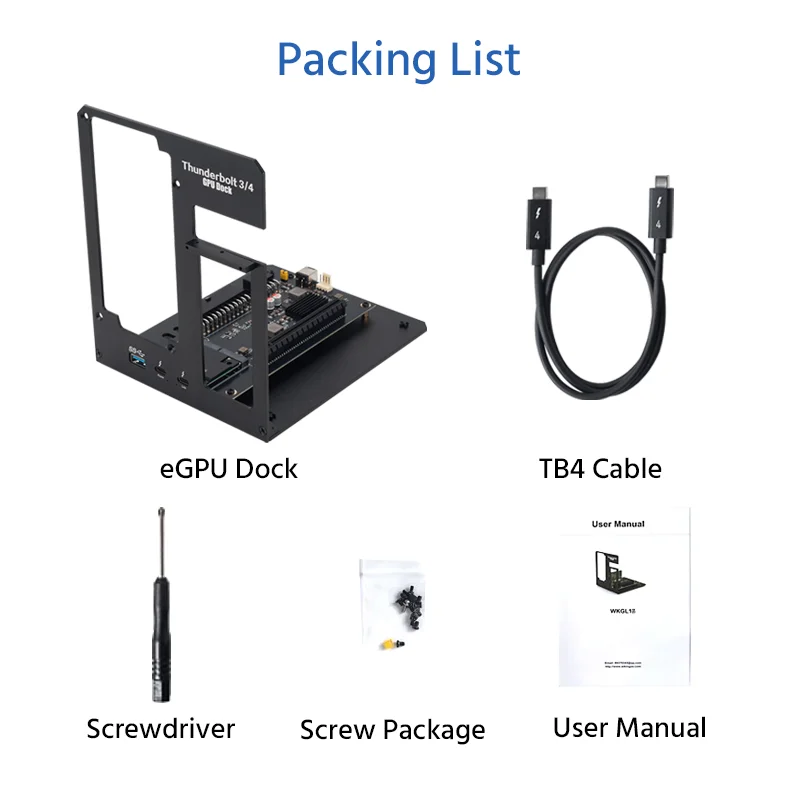 85W PD Charging Thunderbolt-compatible GPU Dock for Laptop