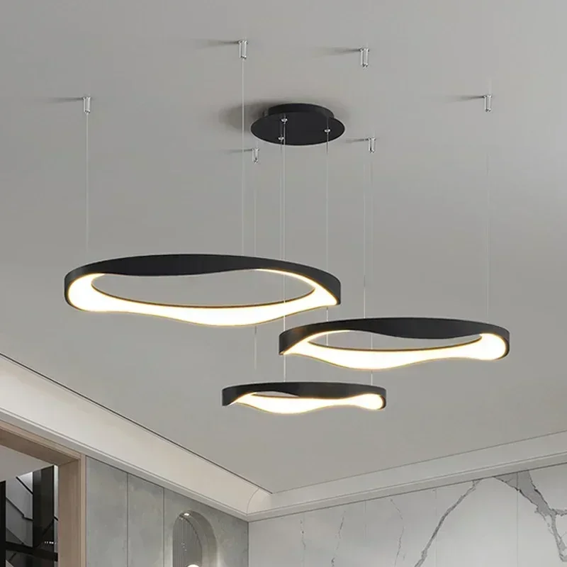

Minimalist Nordic LED Pendnat Light Ceiling For Living room Dining room Kitchen Bedroom Home Decor Suspension Round Chandelier