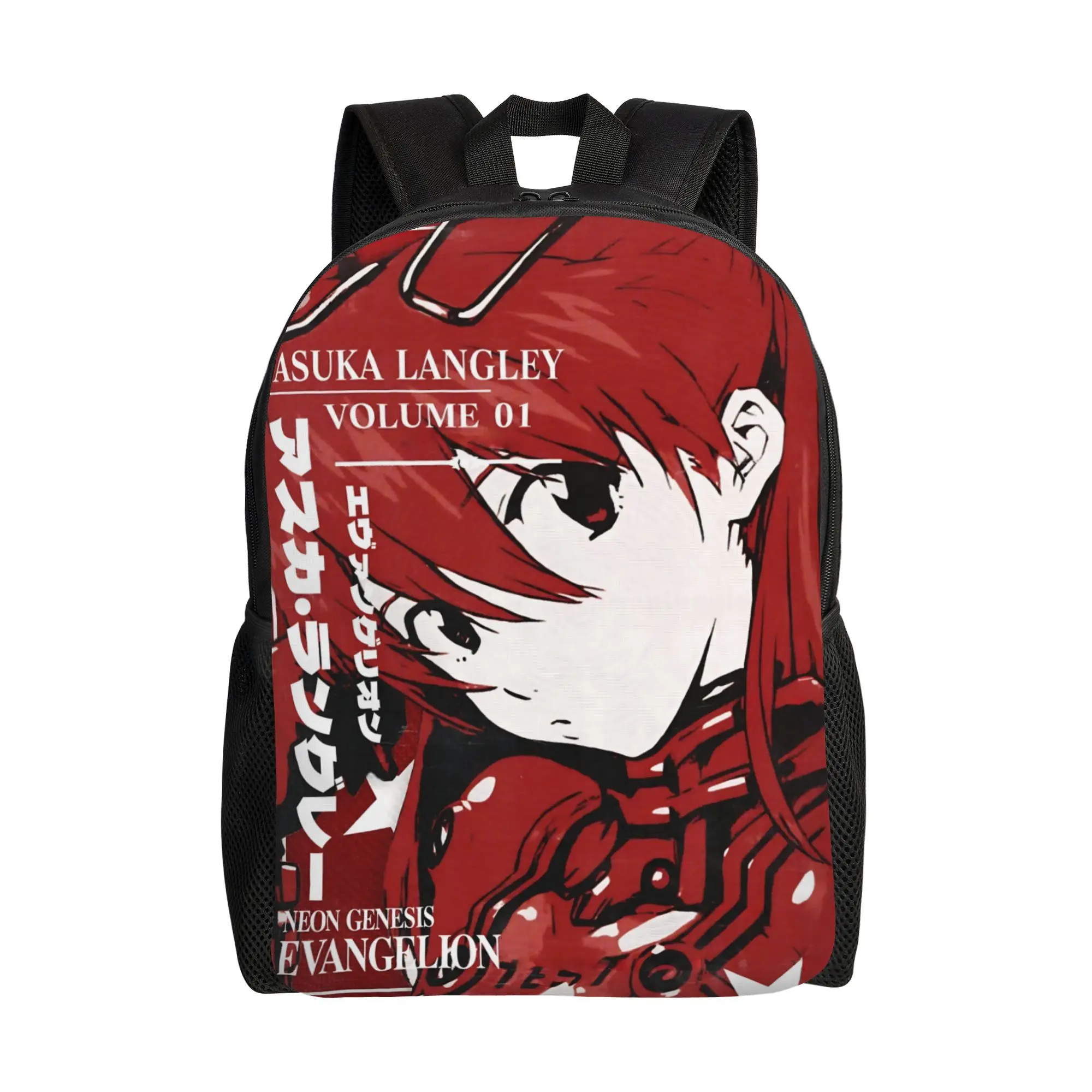 

Bandai Neon Genesis Evangelion EVA backpack ita bag Asuka mochila Cool Travel Retro Washable Rucksack