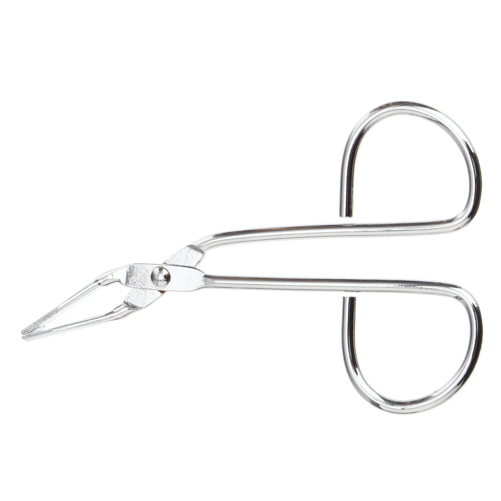 ملقط الحواجب من الفولاذ المقاوم للصدأ فضي 85 مللي متر طرف مائل يزيل شعر الوجه بكفاءة ملحقات مكياج حرفية شعر نام #3