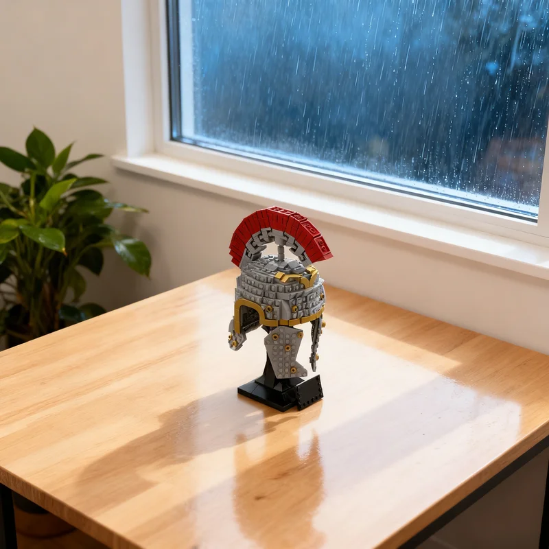 

568pcs MOC Roman Centurion Helmet Collection Sculptures Model Building Blocks Creative DIY Gift Display Decor Assemble Premium