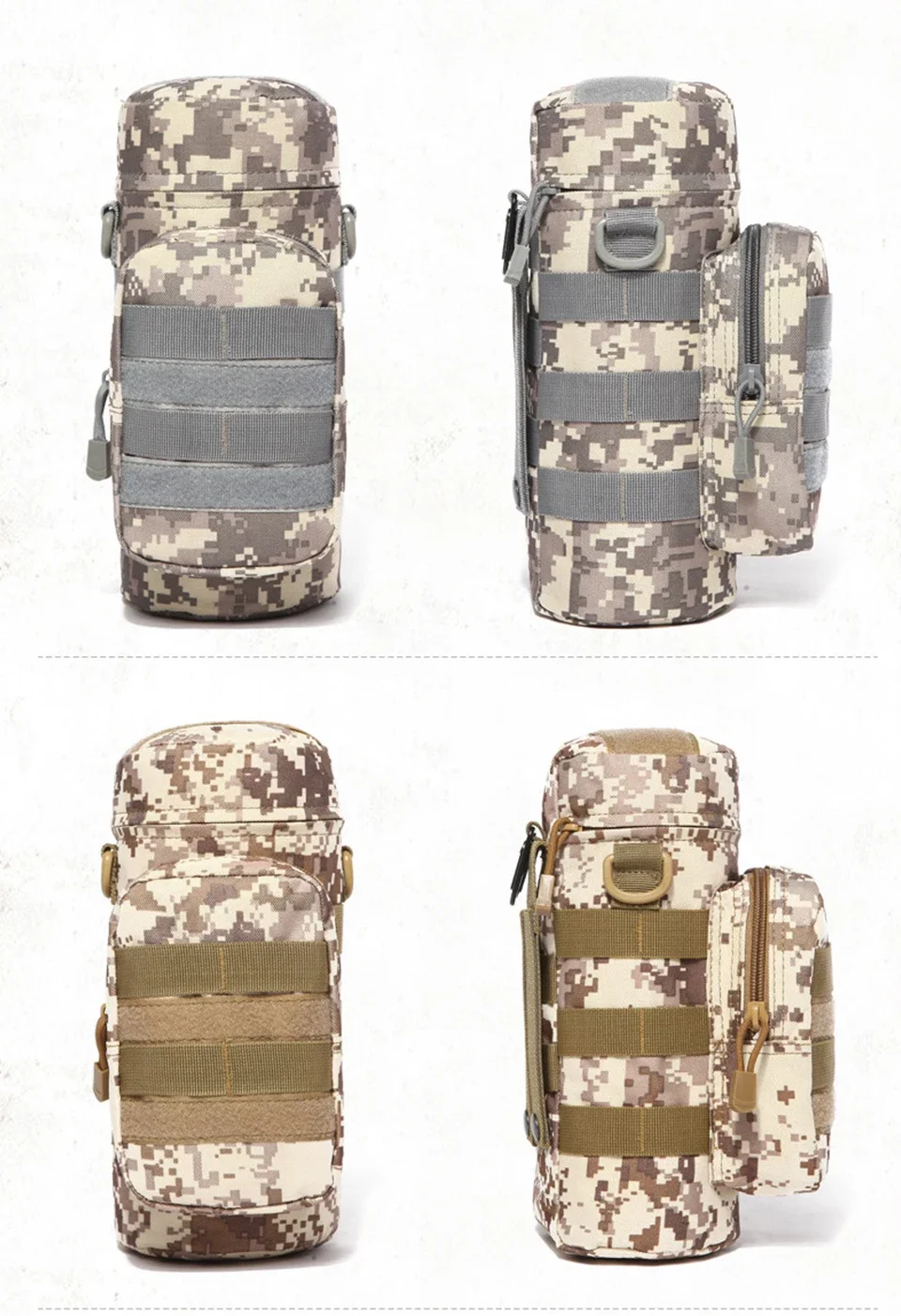Outdoor Molle Wasserkocher Träger Wasserflasche Tasche Tasche Halter für Reisen Camping Wandern Radfahren Angeln Jagd – Detail 13