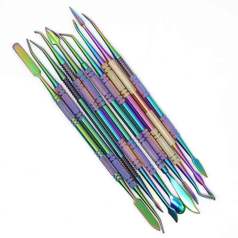 歯科用鉗子石膏ナイフ実用的なステンレス鋼多機能歯科用ワックス彫刻ツールセット歯科医ツール