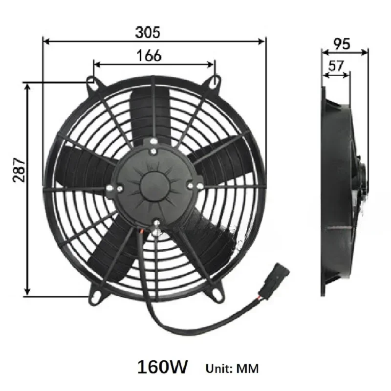 Crane tanker accessories Xugong crane mixer truck radiator waterproof fan hydraulic oil cooling fan original