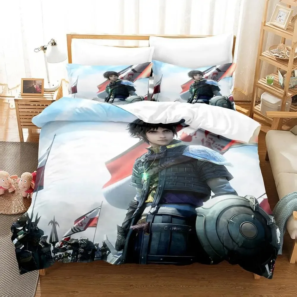 Fashion 3d Print Game The Last Remnant Bedding Set Cartoon Anime three-piece set Adult Kid Bedroom Duvet cover Sets Home Textile