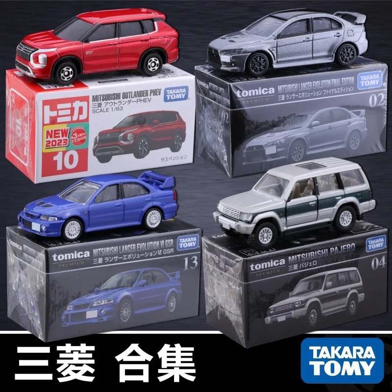 Takara Tomy Mitsubishi Alloy Car Model Lancer Evolution Pajero Outlander 1:63 Scale Diecast Vehicle Collection