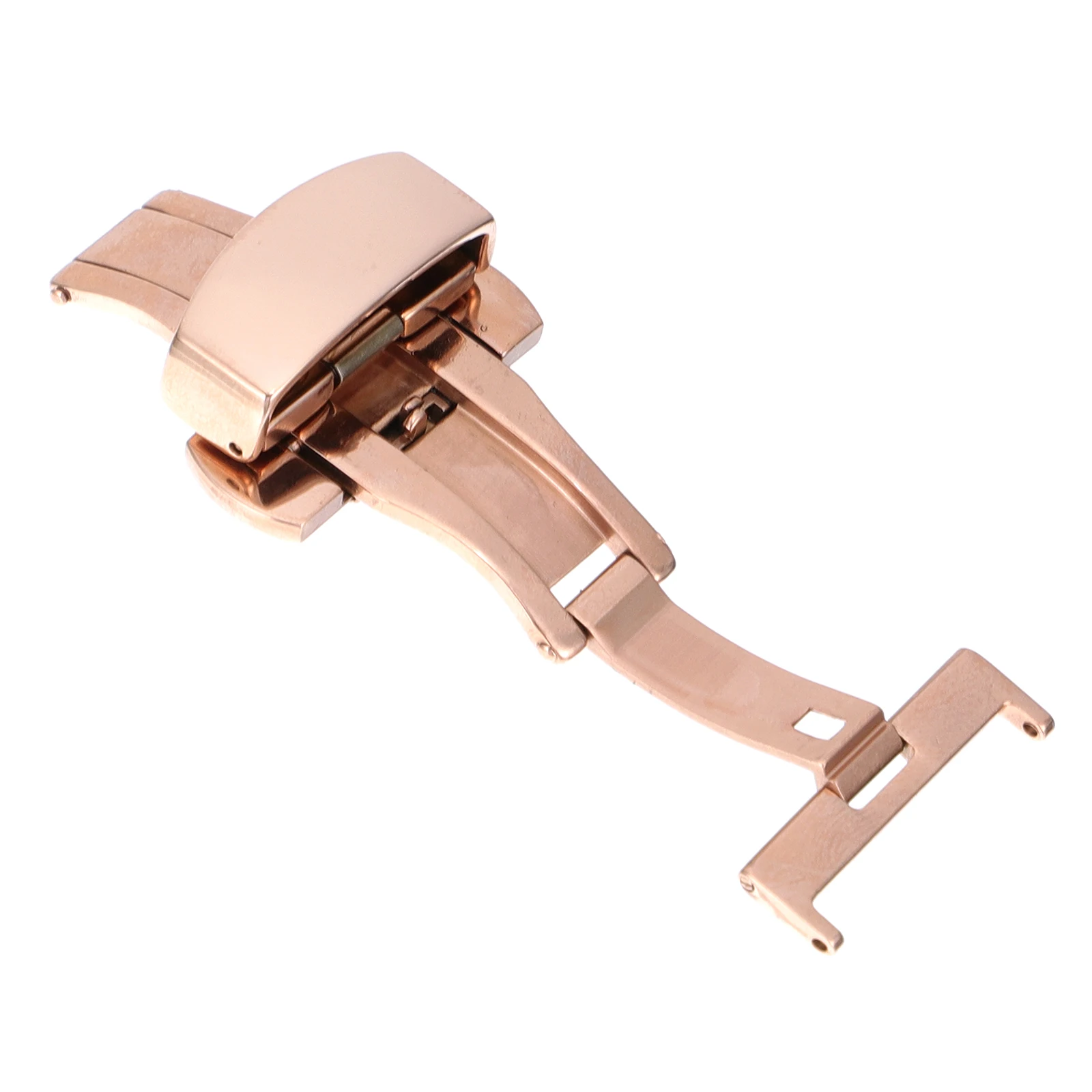 Edelstahl Schmetterling Schließe Uhr Schnalle Ersatz Langlebig Uhr Band Zubehör Für Männer Frauen Zeitmesser Upgrade Sichere