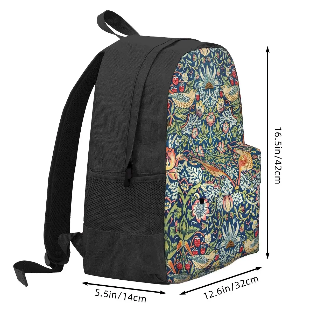 Strawberry Thief William Morris Backpack Hot Sale Daypack Large Capacity Boys Girls BookBag School Bag