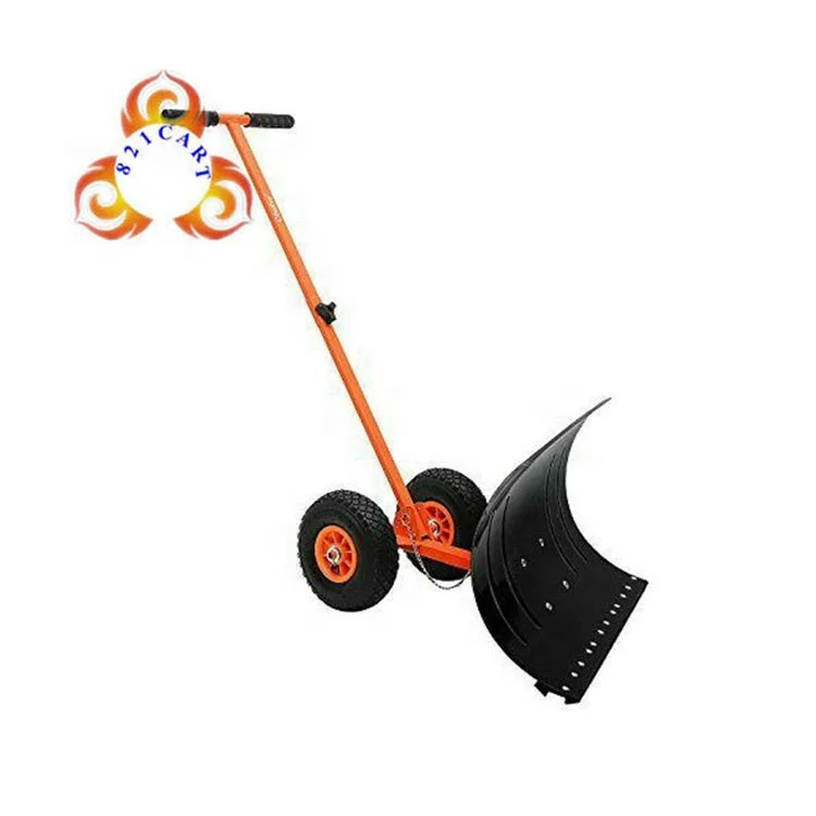 For Car Factory Promotion Snow Pusher Snow Shovel Snow Mover With Wheel