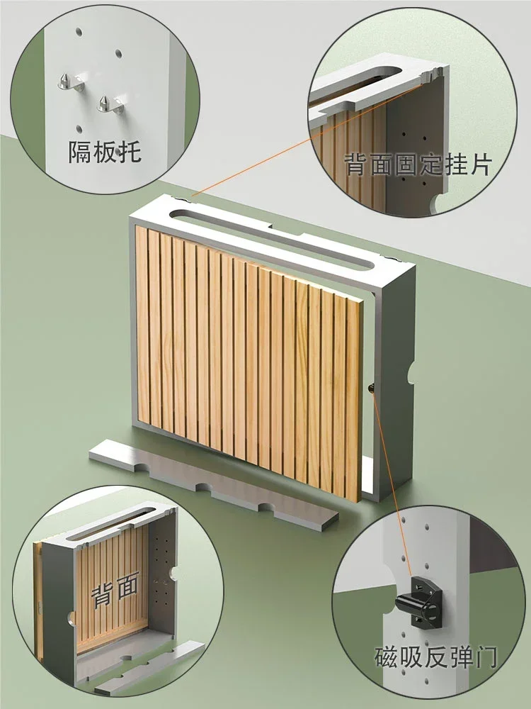 

Multimedia router blocking box, WiFi storage box, wall mounted signal , network cable decoration, weak current box, expansion