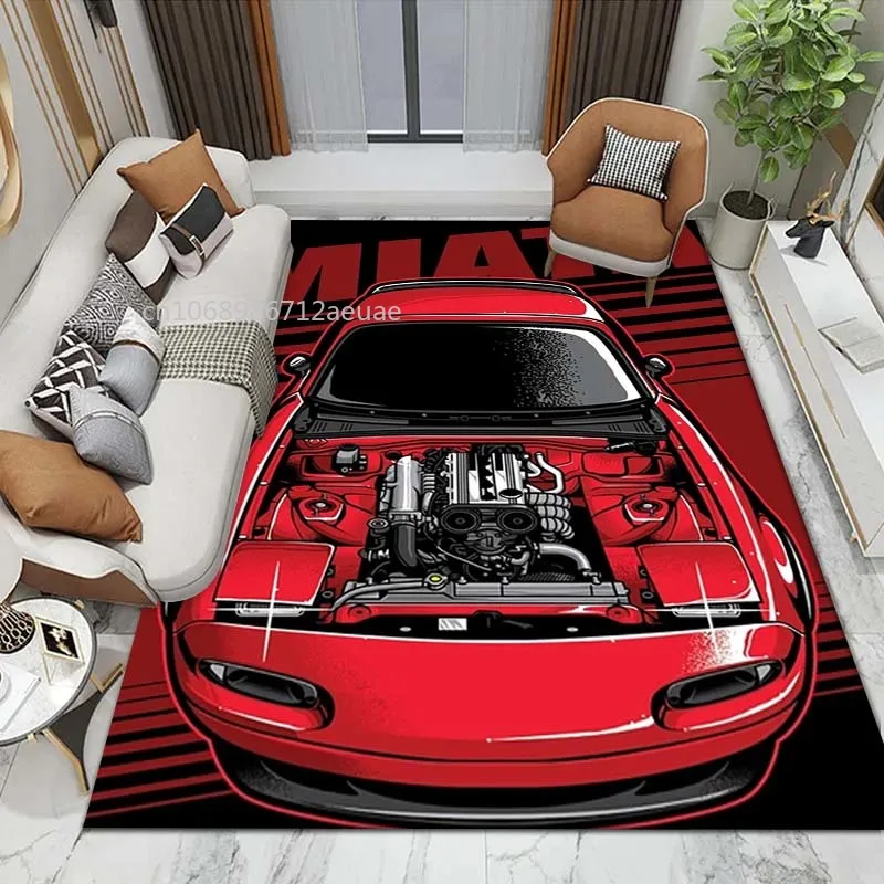 

Miata MX-5 NA Rug Living Room Kids Bedroom Sofa Kitchen Doormat Decor Japanese Art Non-slip Floor Mat