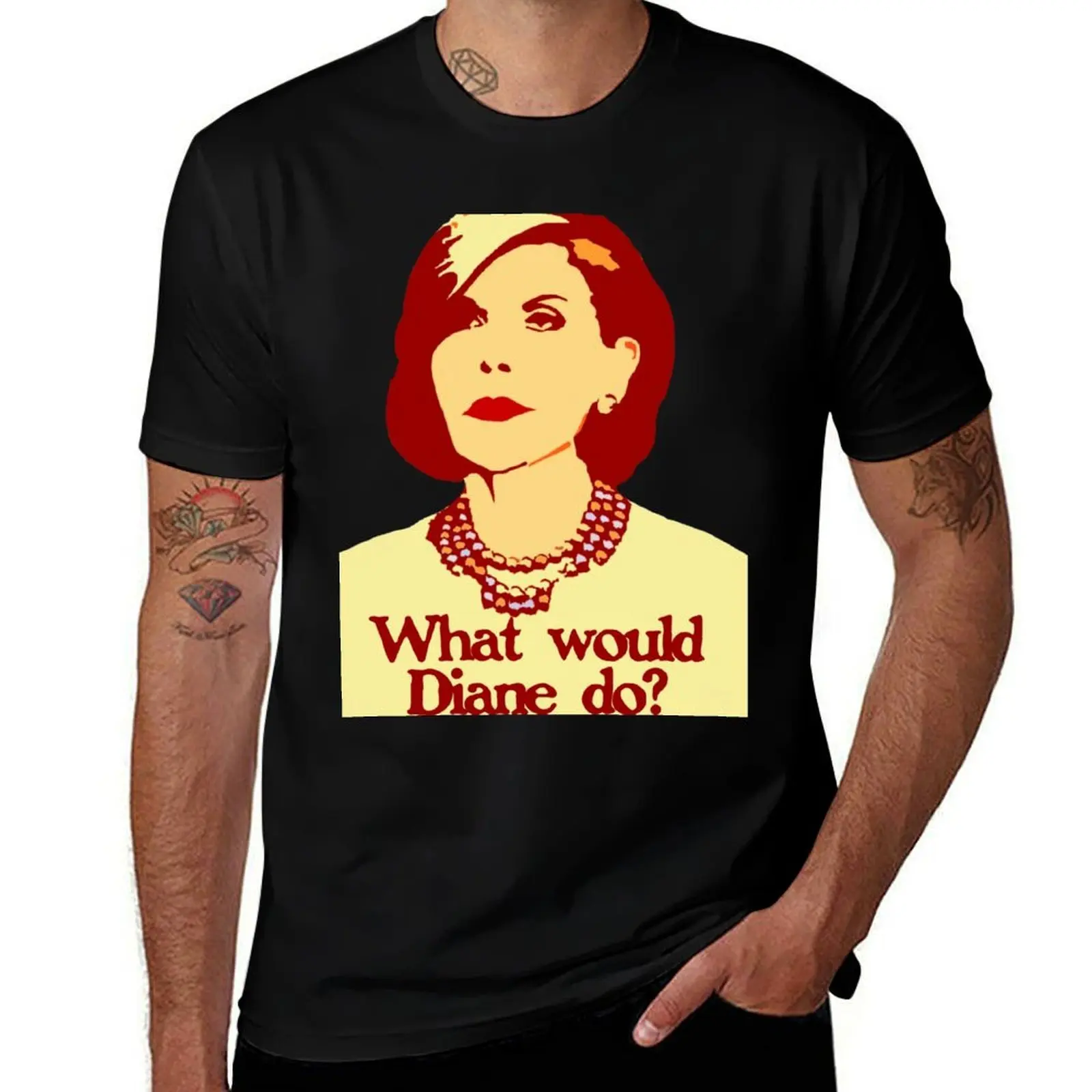 What Would Diane Do? T-Shirt Anti-Perspiration Workout Top T-Shirt