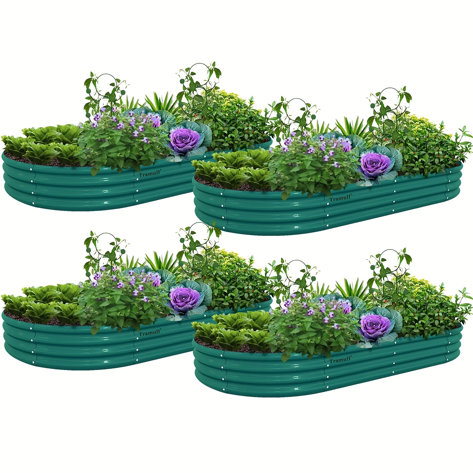 Galvanized Metal Raised Garden Bed 2Pack/ 4 Pack/ 6Pack/ 8