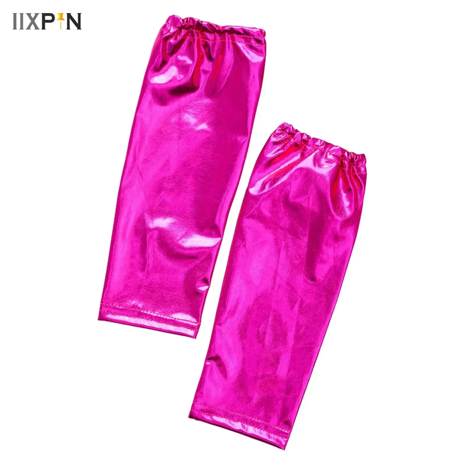 

1 Pair Unisex Girls Boys Shiny Metallic Dance Gloves Kids Children Carnival Halloween Party Performance Costume Accessories