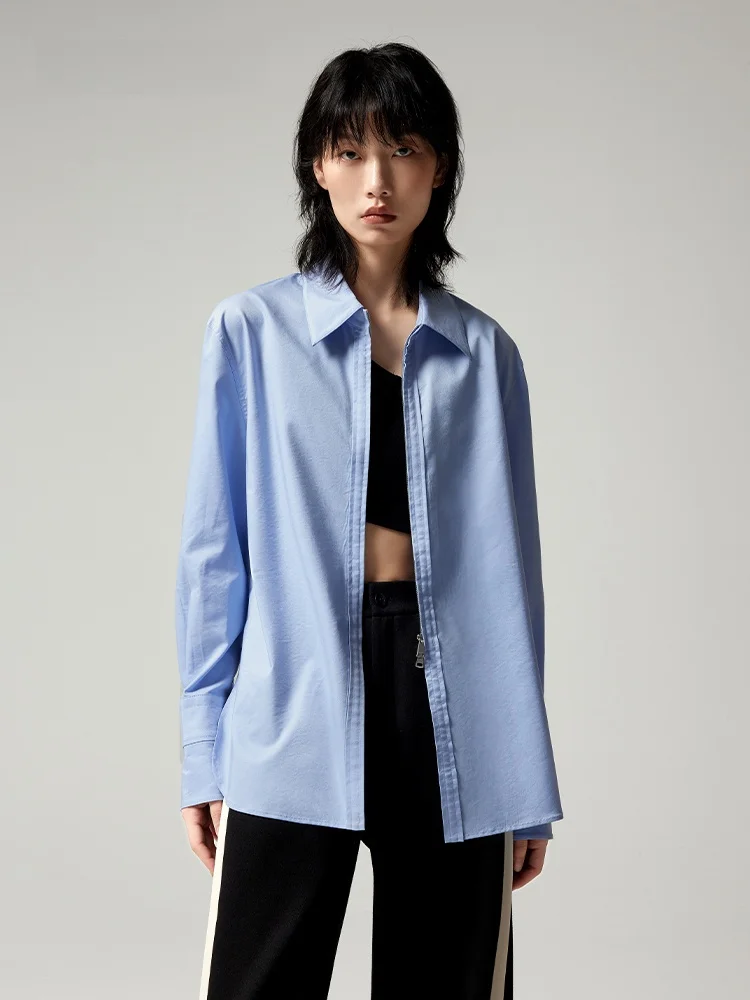 

XMOOM, новый зимний дизайн на молнии, базовый универсальный женский длинный воротник-стойка, све, стандартный крой, однотонный, для поездок на работу