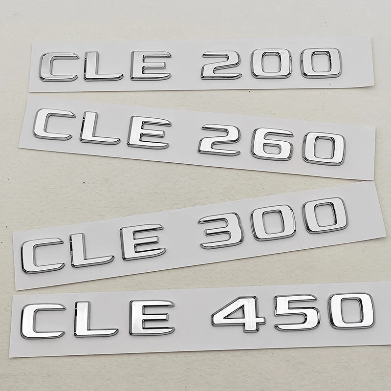 

3D ABS Car Letters Logo CLE200 CLE260 CLE300 CLE450 Badge Rear Trunk Emblem Decals For Mercedes Benz CLE Class Auto Tail Marking