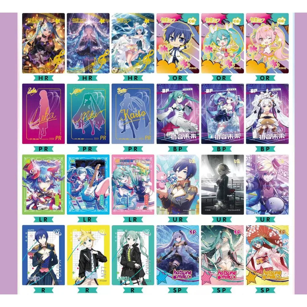 Original Hatsune Miku Card For Children Virtual Idol Japanese Singer Authentic Exquisite Limited Game Collection Card Kids Gifts