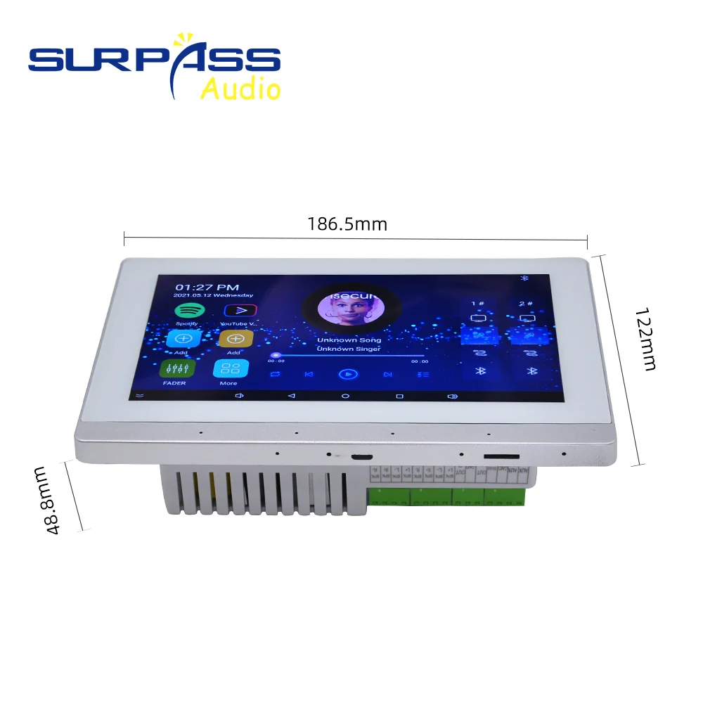 WIFI Bluetooth No Sistema De Parede Amplificador Android Microfone Sem Fio Home Theater Fundo Música Karaoke Som Amplificador