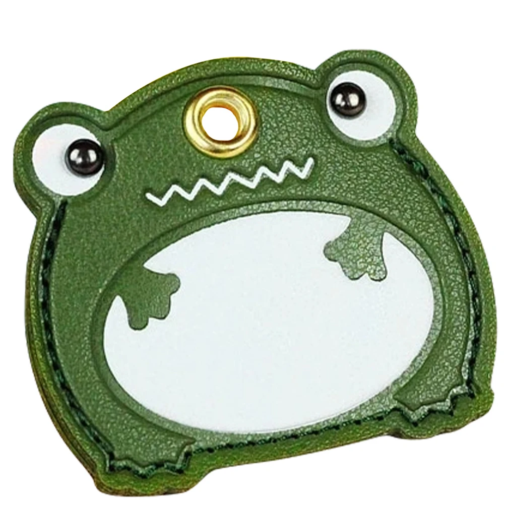 

Creative Access Card Keychain Pendant Pu Cover Key Ring Protector Cute Cartoon Frog Bag Hanging Decor Gift For Keys