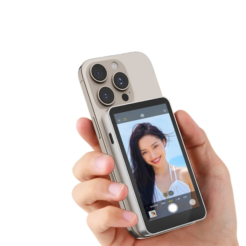 

Mobile phone rear magnetic display Internet celebrity selfie artifact Mobile phone screen projection control Remote