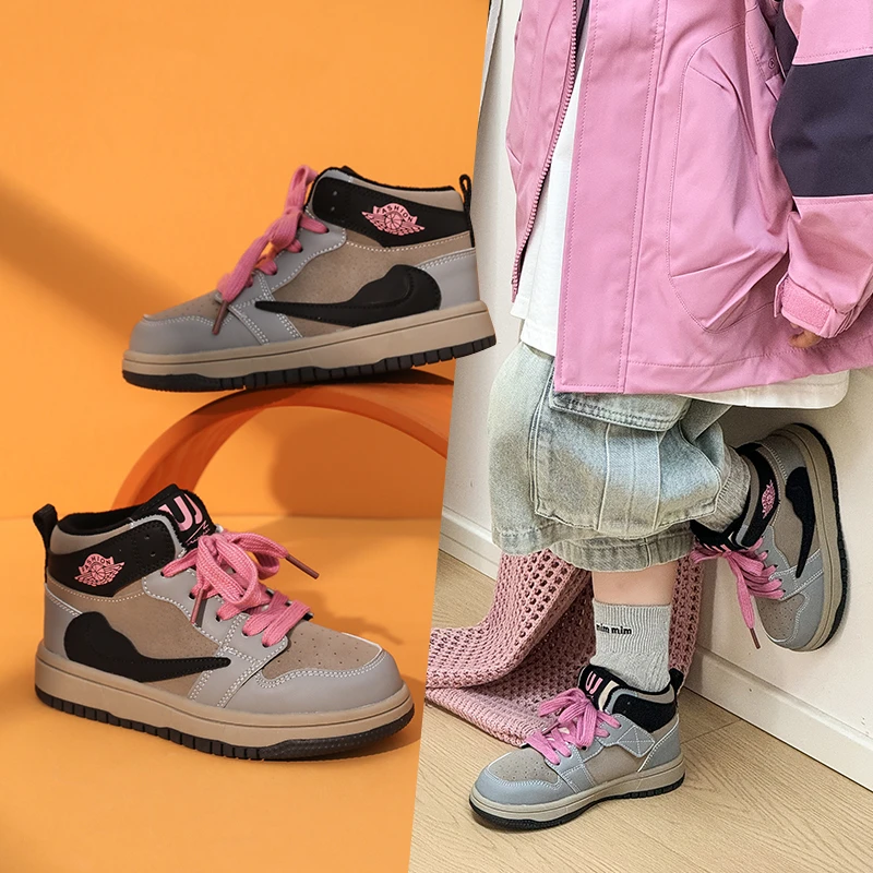 

2025 New Children High Quality Casual Shoes Kids Single Sneaker Sports Shoes Boys Girls Sneaker Board Shoes Детская Обувь