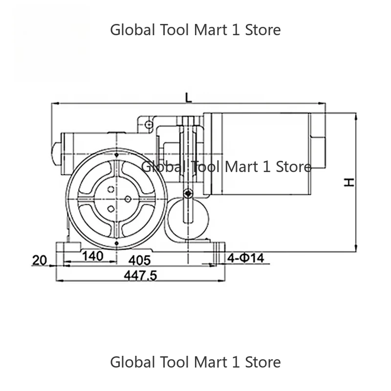 G-TYC20  Permanent Magneti-c Motor and Gearbox Elevator Traction Machine/Villa Elevator/without Counterweight Drum Type