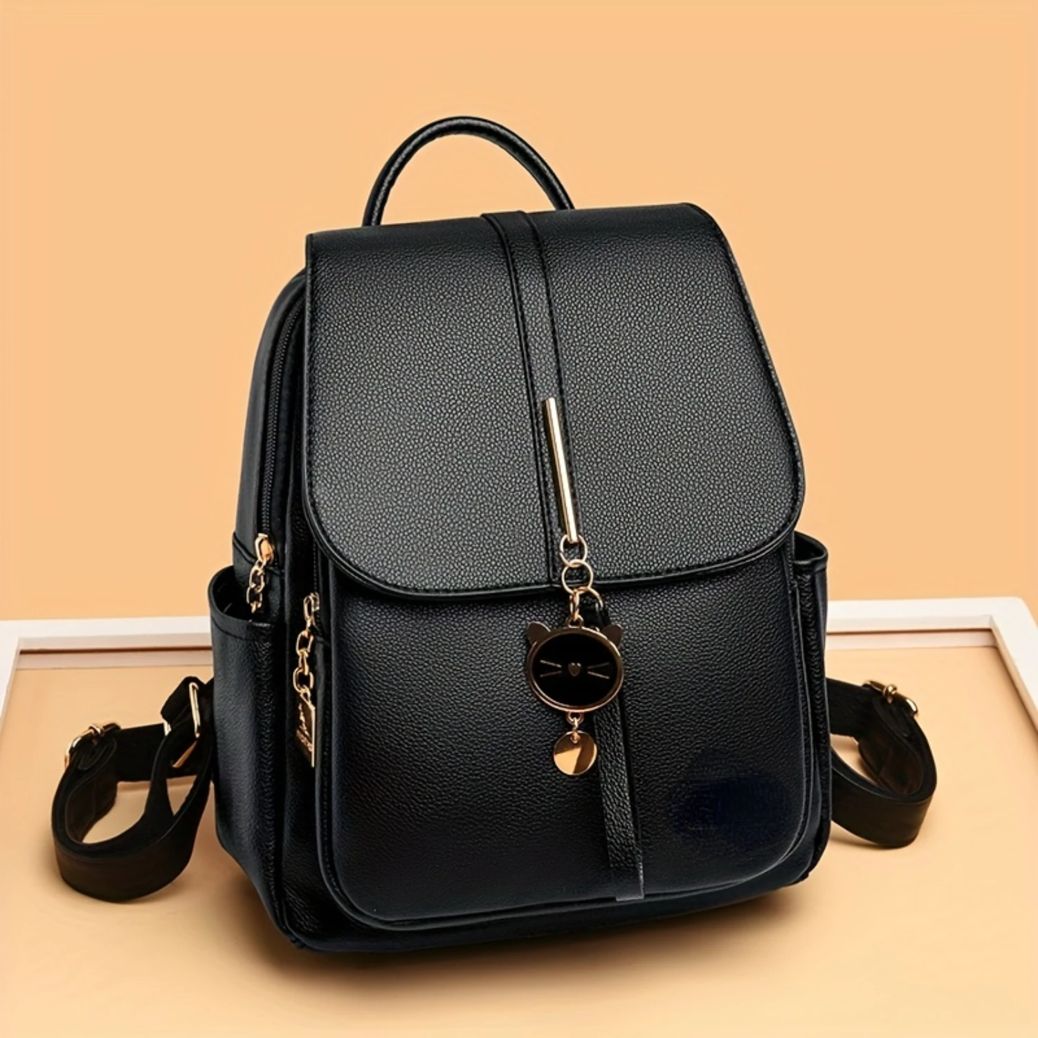 

Large Capacity PU Leather Backpack for Casual and Outdoor Travel