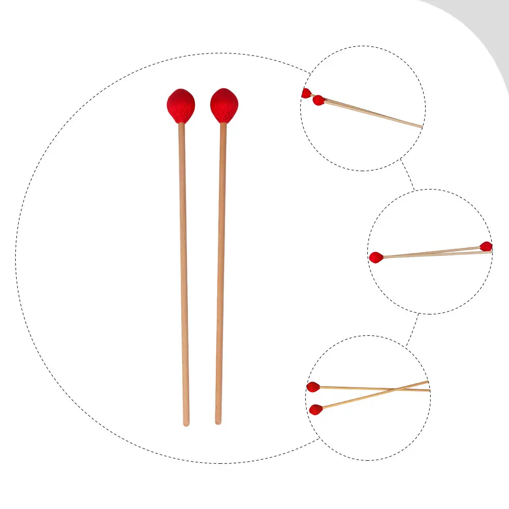 

Hickory Marimba Mallet Xylophone Sticks Soft Drum Mallets Percussion Instrument Accessories