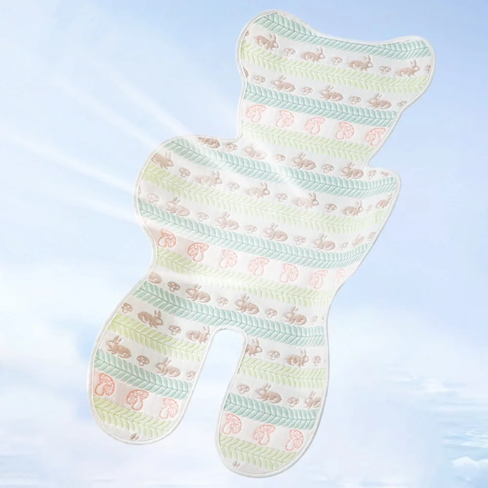 Comodo cuscino rinfrescante per passeggino morbido Cuscino per passeggino traspirante carino Cuscino per carrozzina Tappetino per carrello per seggiolino auto Cura del bambino