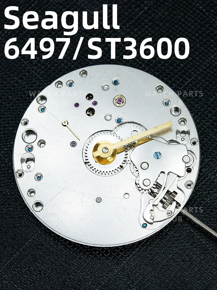 جديد حقيقي النورس ST3600 الحركة الميكانيكية ST36 الصين ساعة الرجال ETA 6497 اليد الرياح 17 جواهر ساعة صالح إصلاح جزء