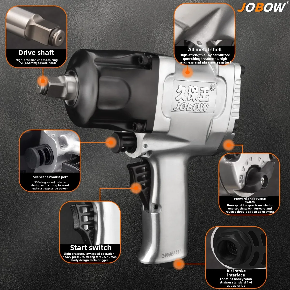 1/2 Industrial High Torque Mini Air Impact Wrench Pneumatic Tool for Auto Repair