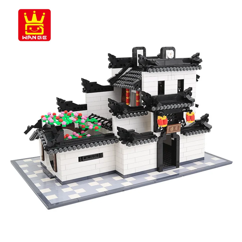 

Chinese style Architecture Building Set - Corridor, Courtyard & Arch Models (506/486/381PCS), High-Gloss ABS Bricks for Collecto