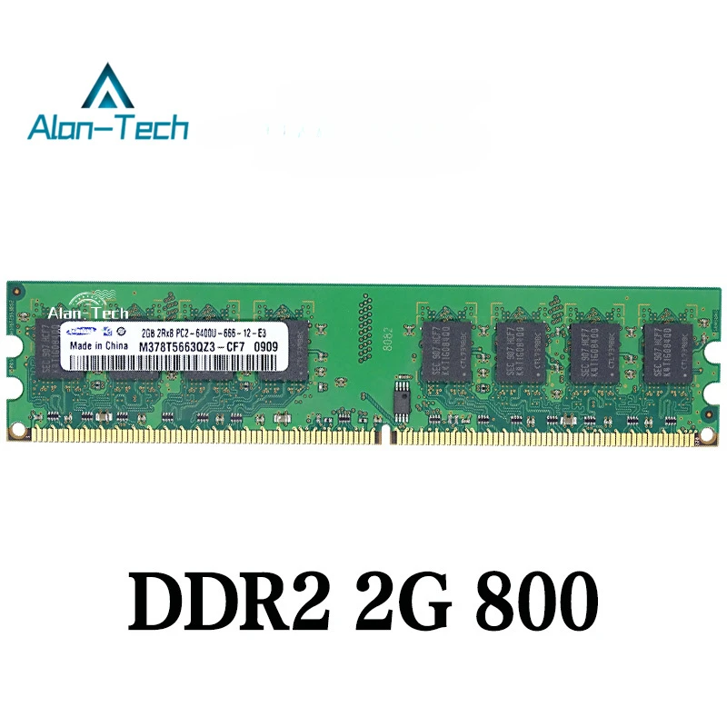 Mémoire d'ordinateur de bureau pour Samsung, compatible avec 667, 2GDDR2 800PC2 6400U