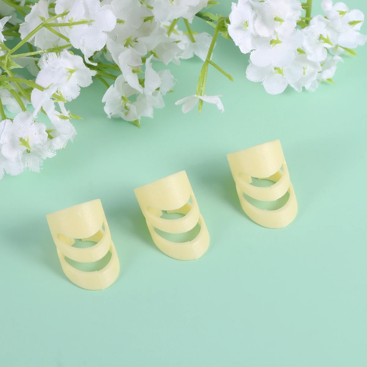 

2 Sets Guitar Ring Finger Cover Tip Protectors Guards Playing Picks Acoustic Bass Finger-tip