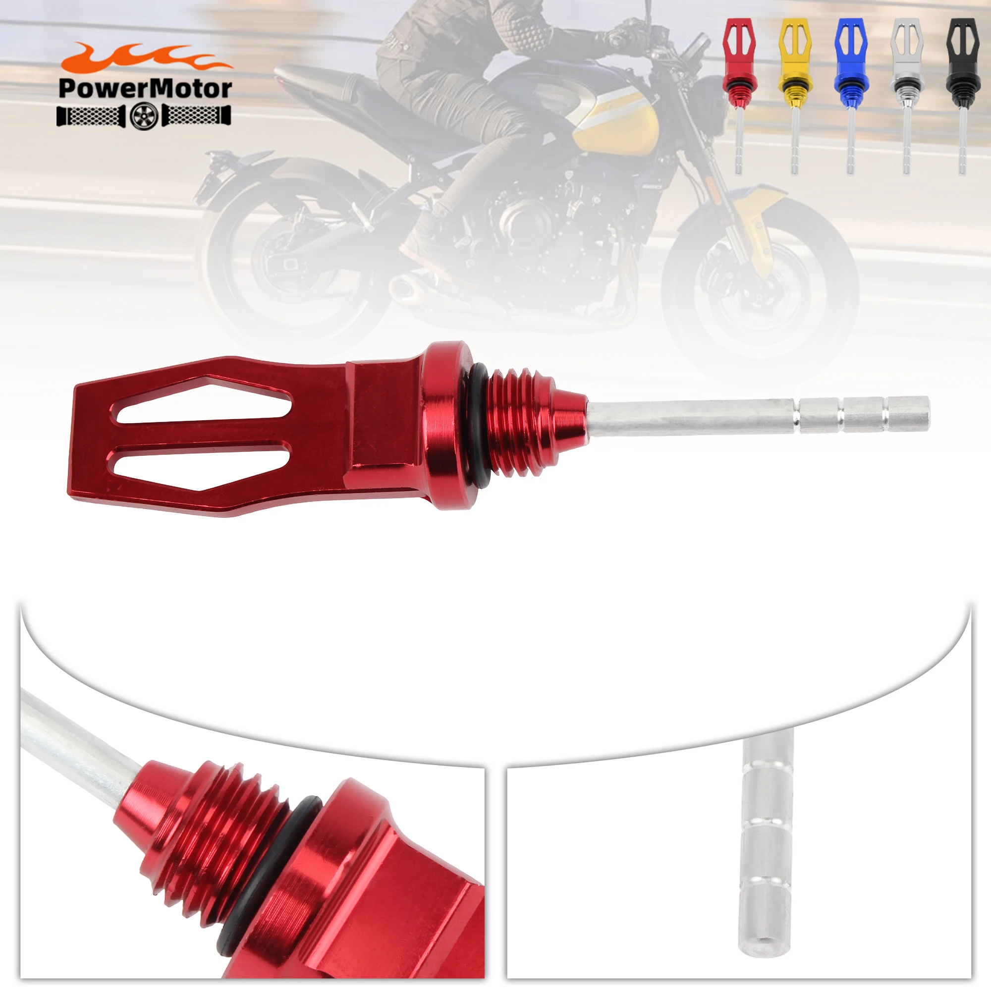 

Универсальный щуп уровня моторного масла с ЧПУ для скутера, квадроцикла, мотоцикла-механический щуп для измерения уровня масла, аксессуар для модификации инструмента