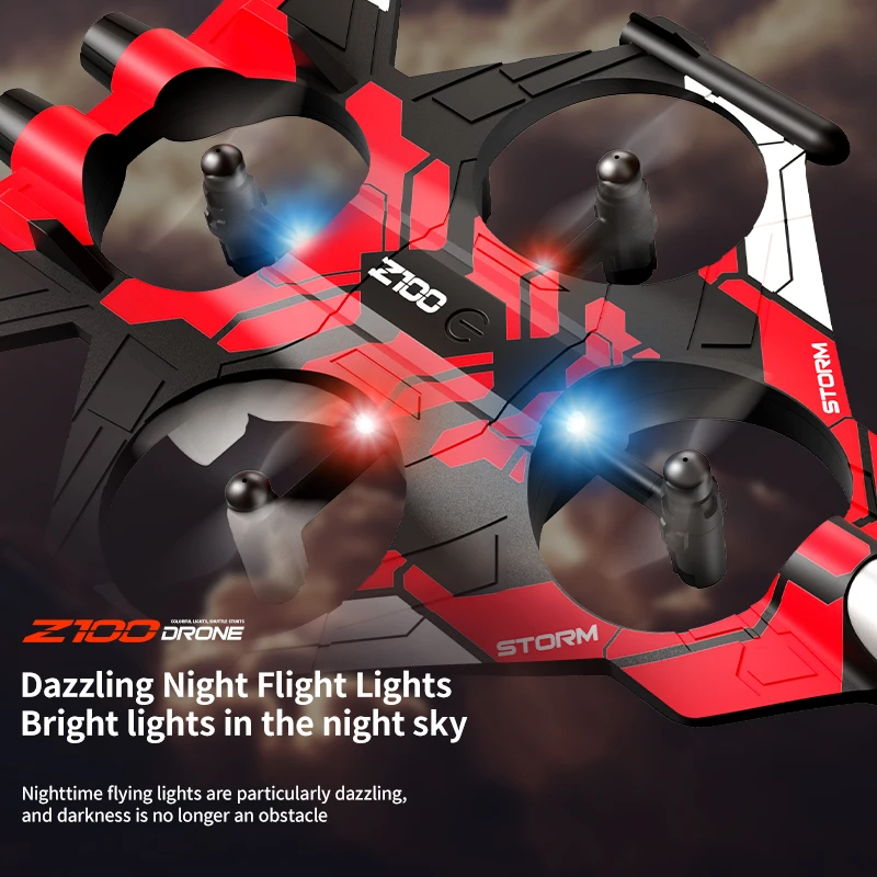 Z100 高性能フォーム航空機スタントインテリジェント固定高度ホバー360 °   UAVリモートLEDライトコントロール戦闘機おもちゃを回転させる