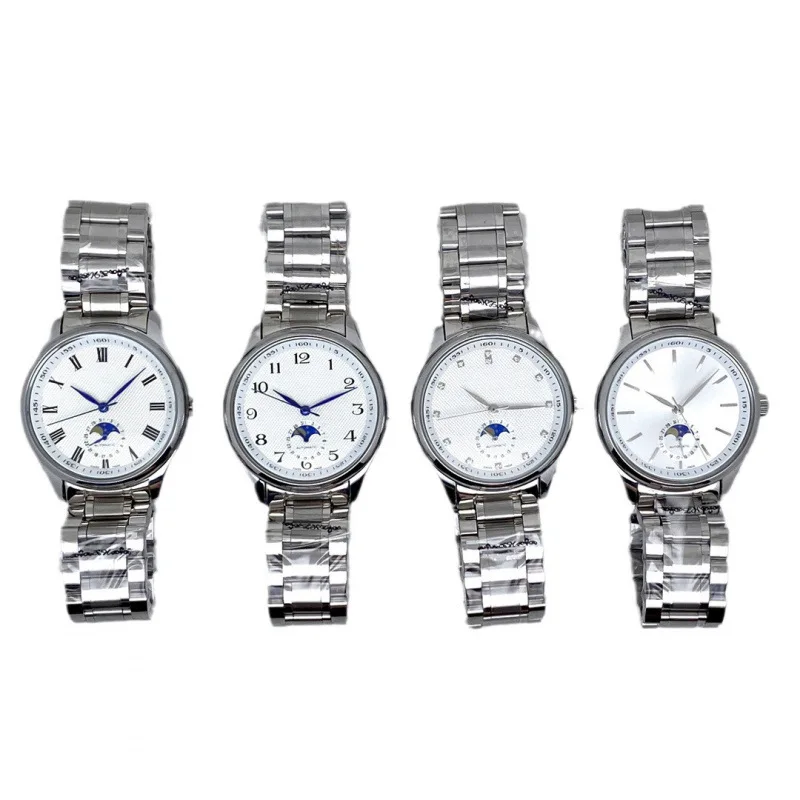 2025 relógio de negócios automático de luxo masculino aço inoxidável cristal safira à prova dwaterproof água 100m esqueleto dial data exibição