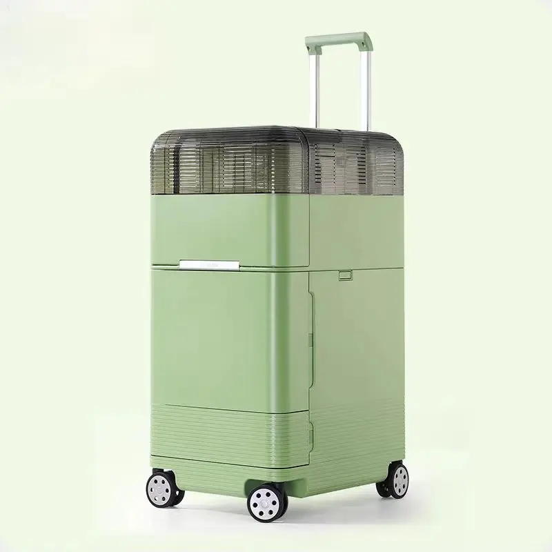 Pet Outing Trolley Double Layer Removable Cat Aviation Trolley Luggage Box Small Dog Car Dog Walking Artifact