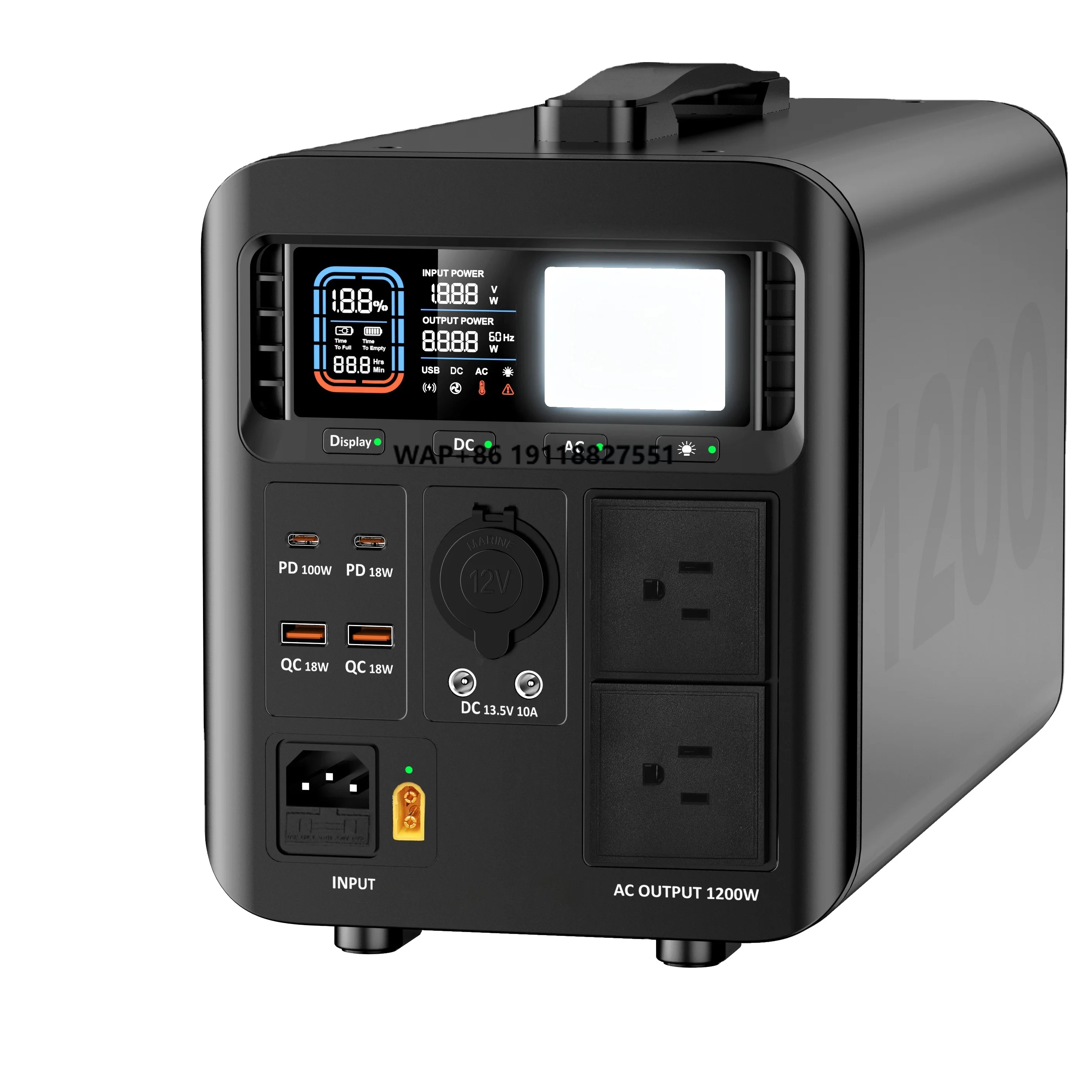 

Outdoor Power Supply 600W 700W Lithium Ion Energy System Charging Rechargeable Solar Generator Portable