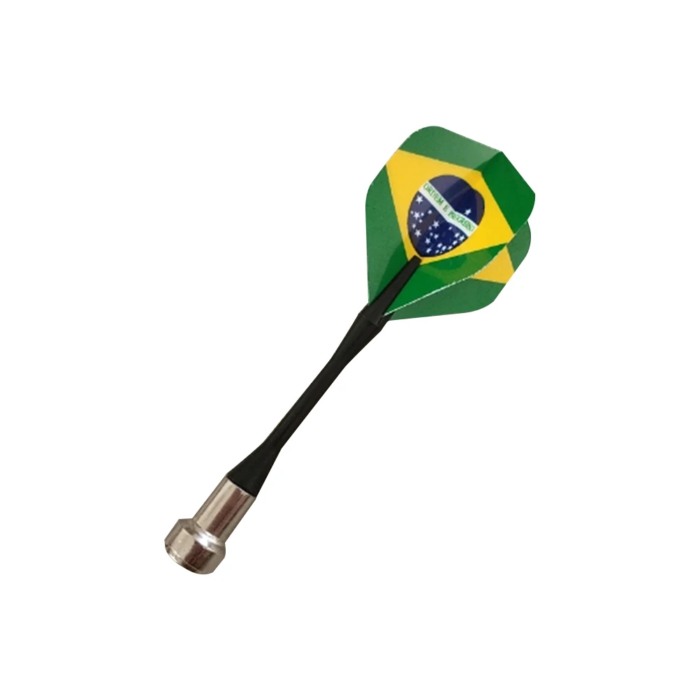 

18pcs Magnetic Flag Steel Tip Stainless Needlegrain Copper Grip Flights Rods Easy Throw Set Beginners Sport Toy