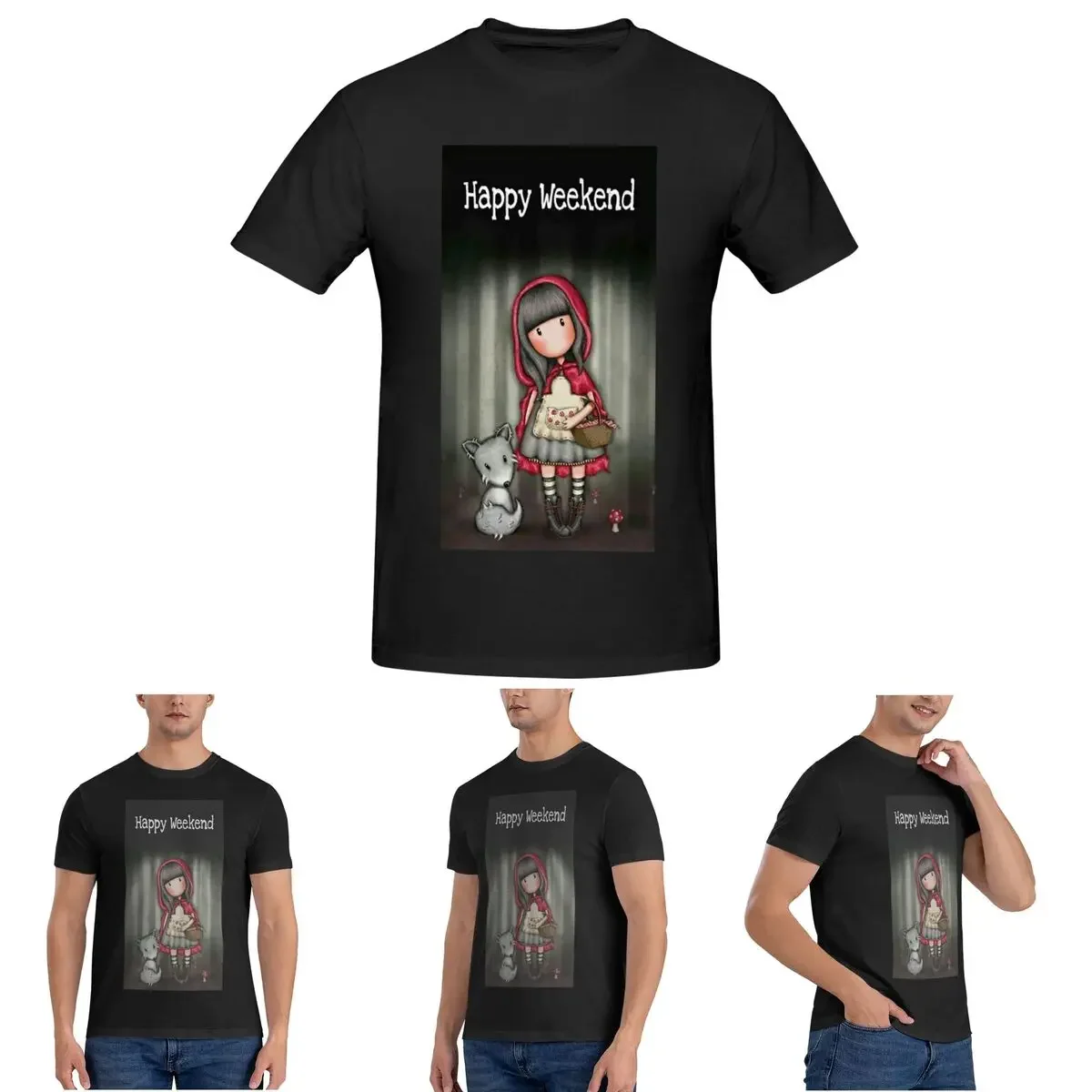 

Santoro Gorjuss T-Shirt for Men Cotton Plus Size T Shirts Men's Tees Short Round Neck Summer Clothes Tops S-6XL