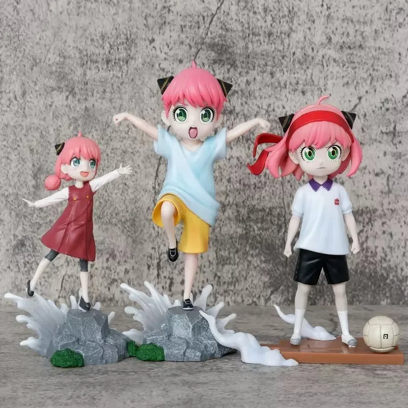 

16/18/20cm Hot Sales Spy X Family Anyas Daily Life Cute Anime Girl PVC Figure Desktop Decoration Gift for Fans