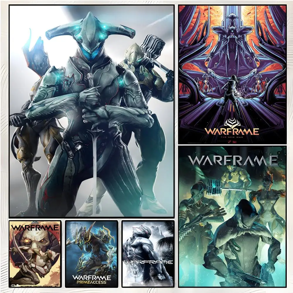 online shooter W-Warframe Poster Superior Home Space  Indoor Decorative Art & Home Decor
