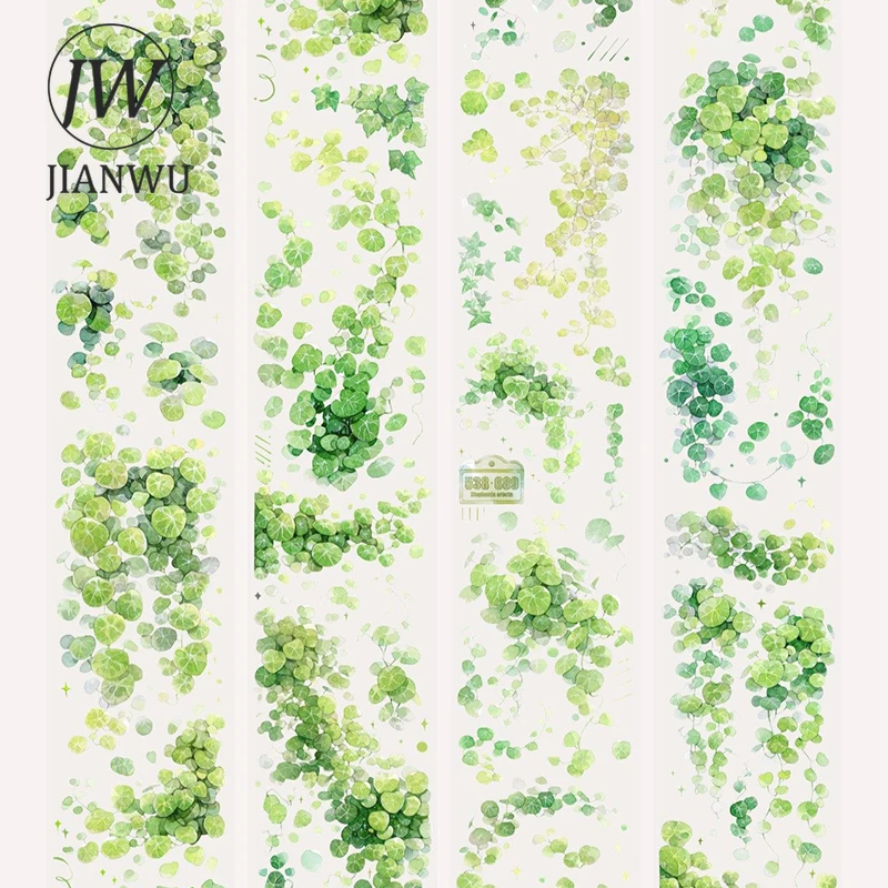 

Лента ПЭТ JIANWU 55мм*5м для скрапбукинга, винтажный растительный пейзаж, для творчества, DIY, для дневника, канцелярские товары