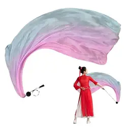 Silk Veil Chain Ball Women Belly Dance Silk Veil Streamer Stage Prpos Belly Dance Thrown Ball Belly Dance Accessories