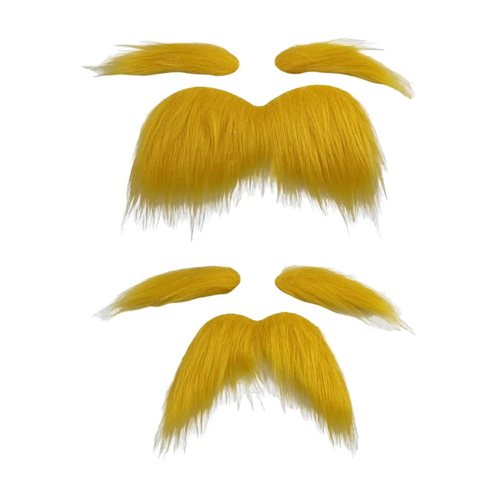 False Eyebrow and Beard Set Dress up Women Men Festive Costume Accessories